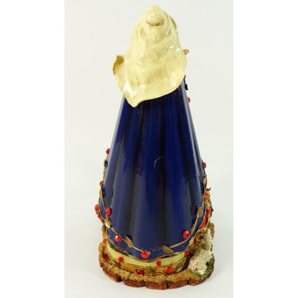 Nativity Statue Candle Holder Metalwork and Resin Virgin Mary Christmas Manger - Picture 9 of 15